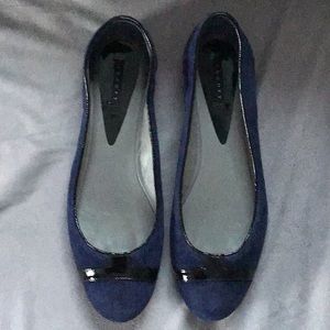 Theory Blue Suede Shoes